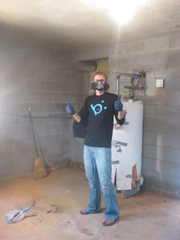 Sealing Cinderblocks Alongside Drylok
