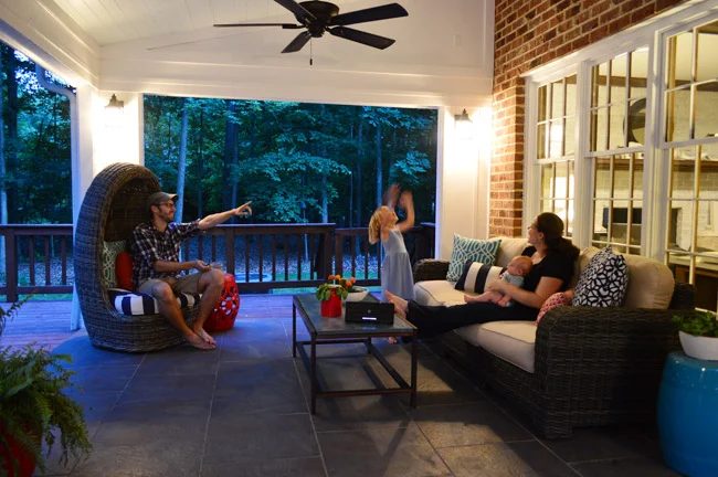Adding Outdoor Sconces To The Back Porch