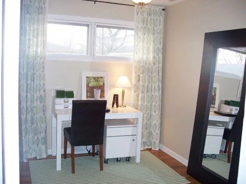 A Home Office Makeover Alongside Closet Storage