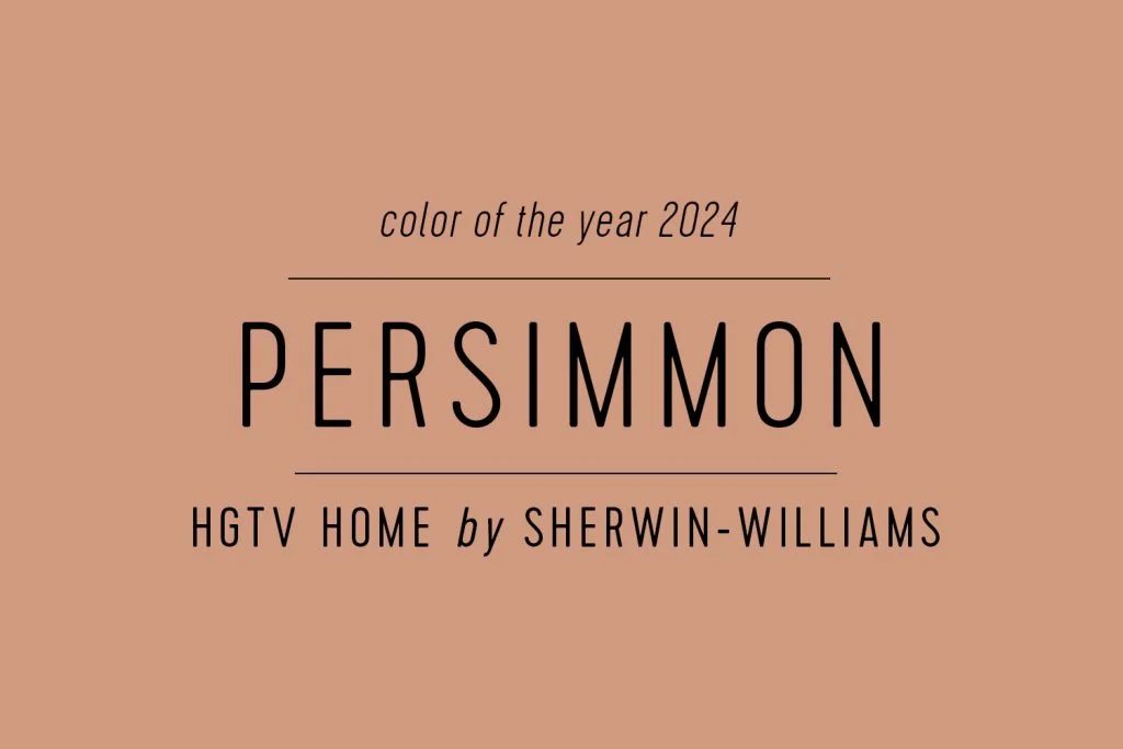 Color Swatch of HGTV Home by Sherwin Williams Paint of the Year 2024 Persimmon