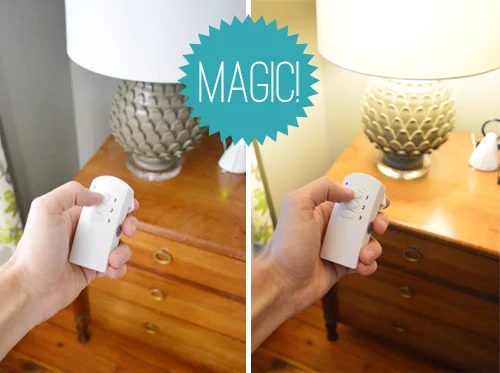 Add Remotes To Your Bedside Lamps, step by step