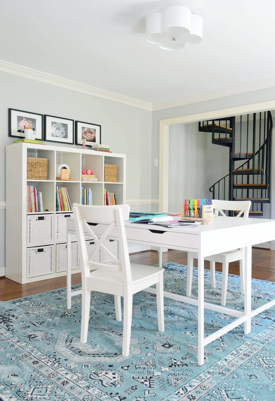 Homework Room Makeover: a house log