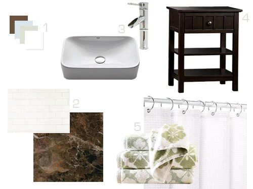 Sourcing Tile, A Vanity, & Other Bathroom Accessories: a house log