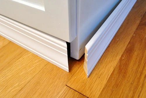 Add Molding To The Top Of Your Cabinets, step by step