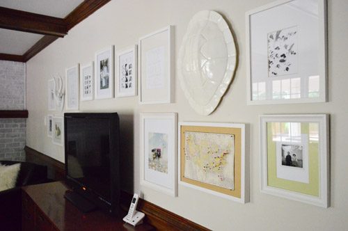 Hang A Gallery Of Frames Around A TV, step by step