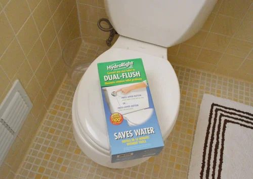Installing A Dual Flush Button To The Toilet