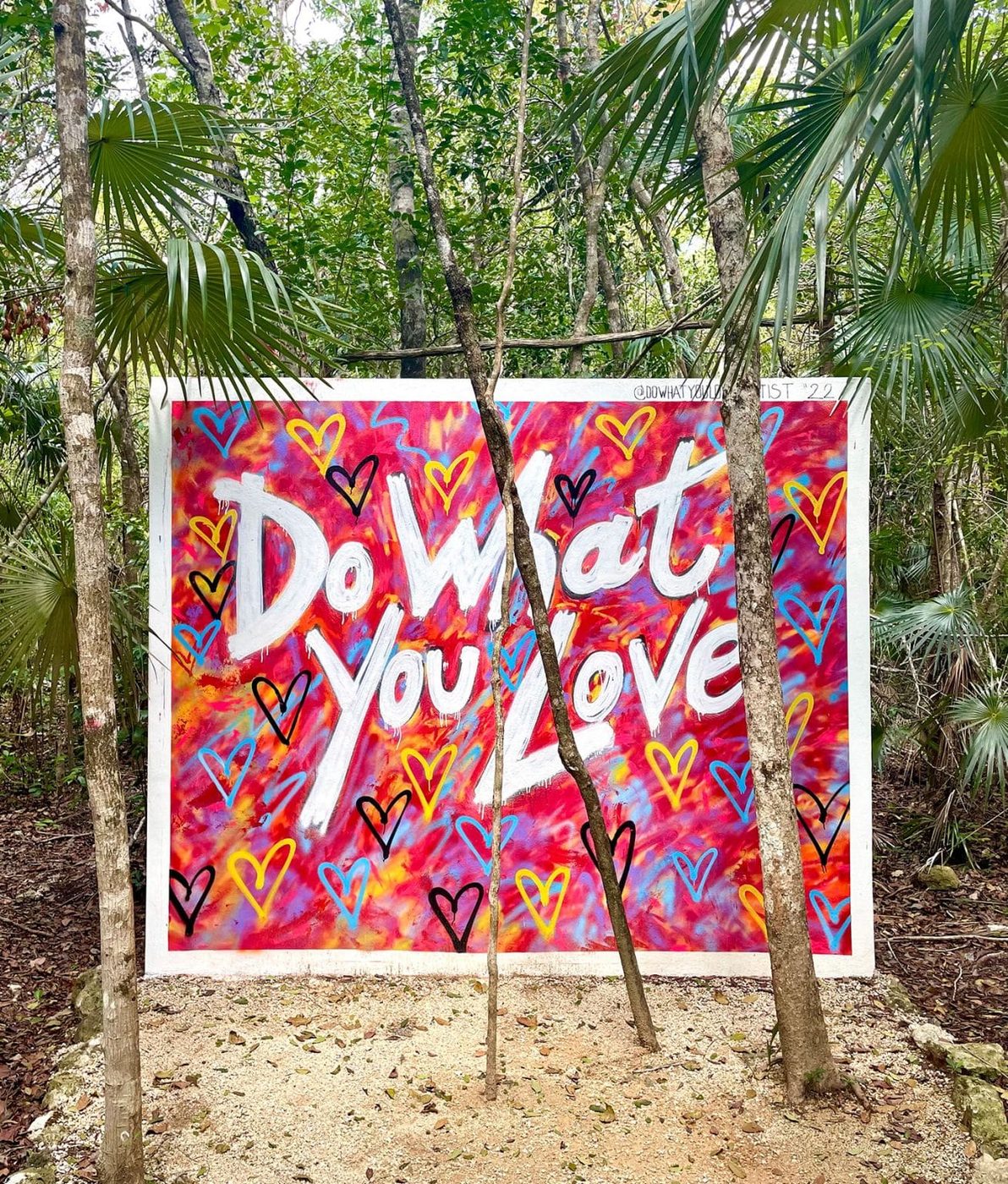 Do What You Enjoy Mural In Holistika Art Walk Tulum