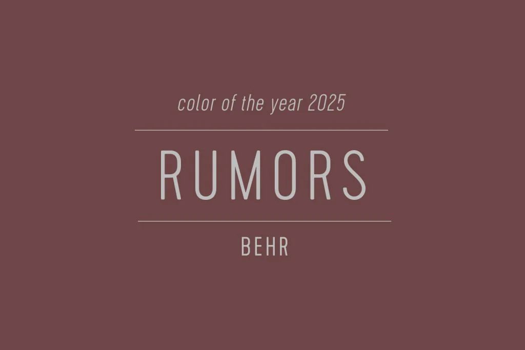 Behr 2025 Paint of the Year Rumors