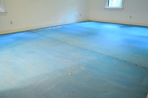 carpet padding to be took out