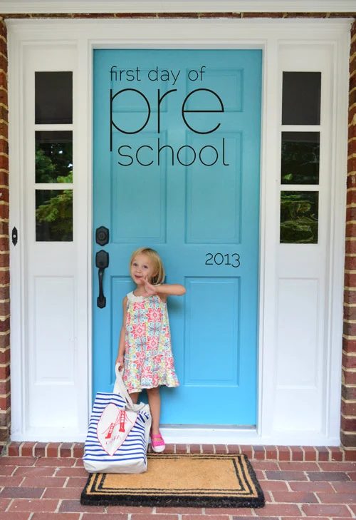 First Day of School, 2013: a house log