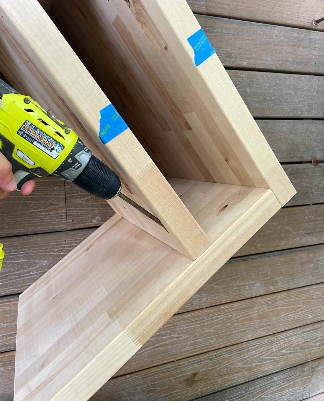 Attaching Shelf Inside Butcher Block Nightstand Hands-on Build