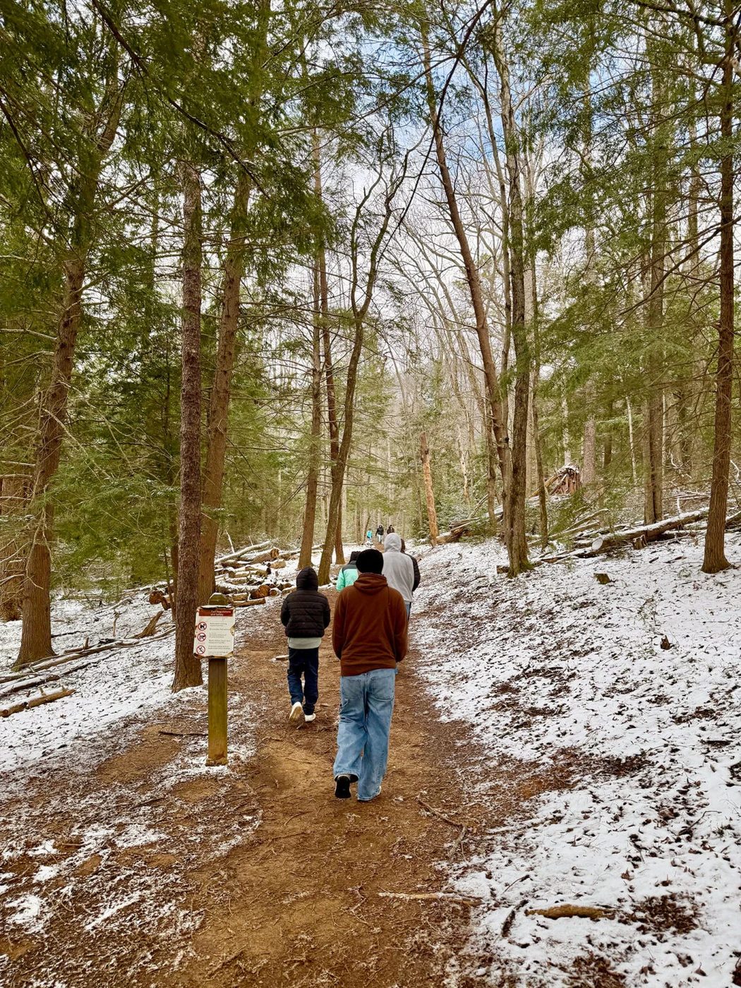 Snowy Hike In Strong Smoky Mountain National Park Cades Cove