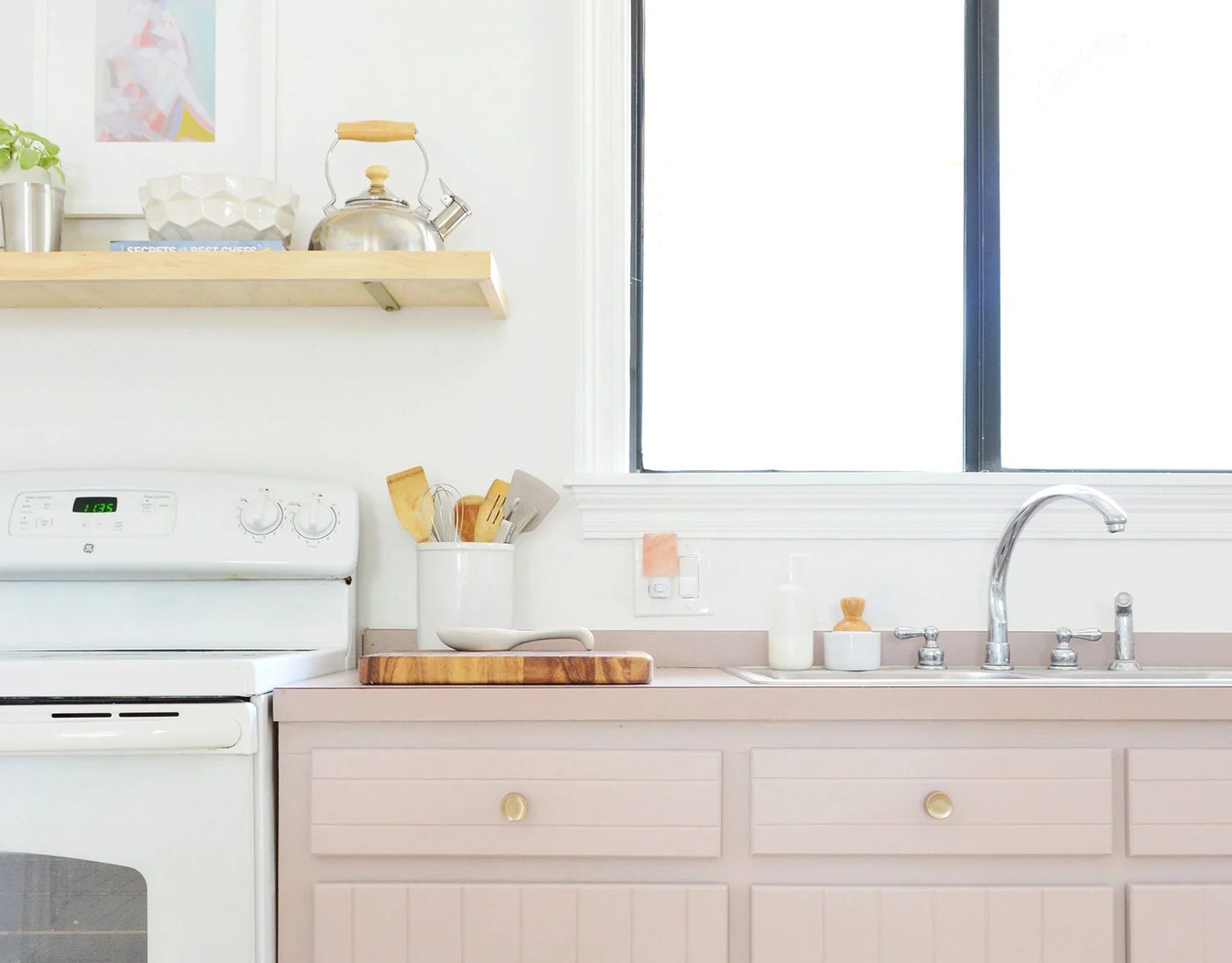 Painting The Kitchen Cabinets Pink