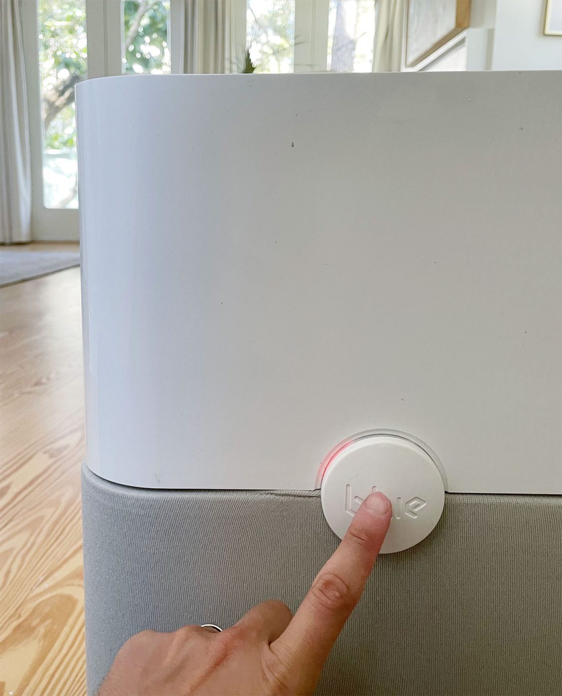 Red Light On Blueair Blue Air Purifier Indicating Filter Change