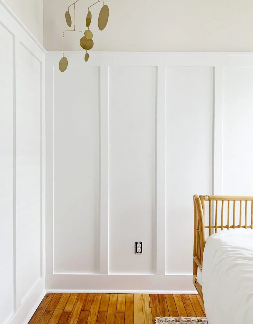 Tall Hands-on Board And Batten Wall Wainscoting Installed In Beach House Bedroom