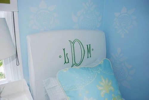 Add A Tone On Tone Wall Stencil, step by step
