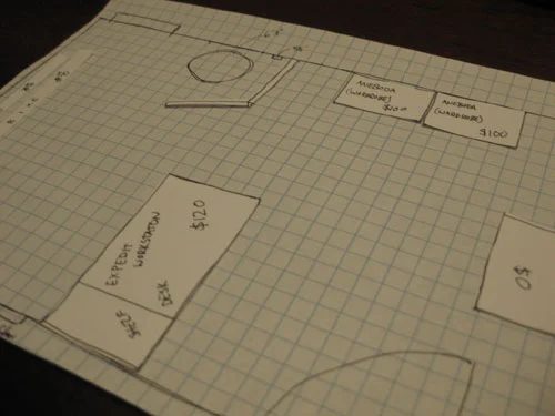 Make A Floor Plan With Graph Paper, step by step