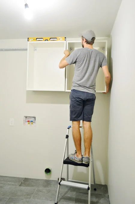 Hang Ikea Cabinets, step by step