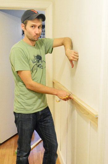 thumbs down to adding a top rail to Hands-on board and batten trim molding