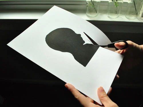 Make Kids Silhouette Art, step by step