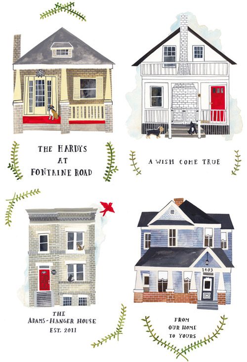 Fab Freebie: Home Sweet Illustrated Home: a house log