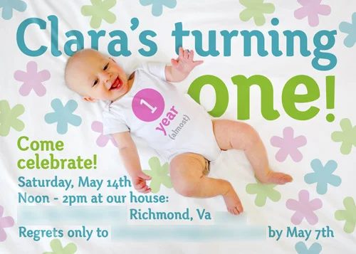 Creating Custom First Birthday Party Invitations: a house log