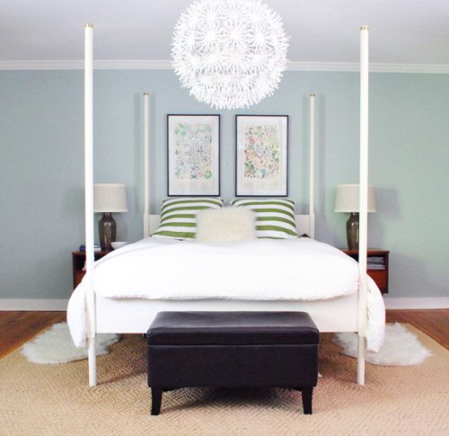 Hang Pictures Over The Bed, step by step