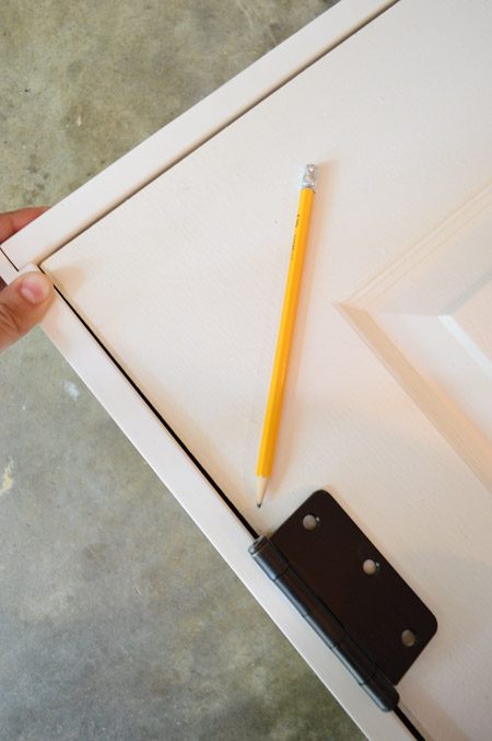 Marking Hinge Locations On Hands-on Door Jamb