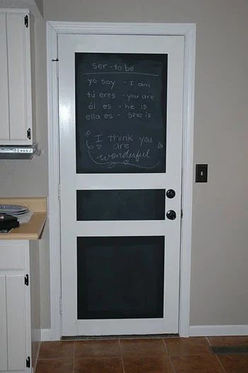 Make A Paneled Chalkboard Door, step by step