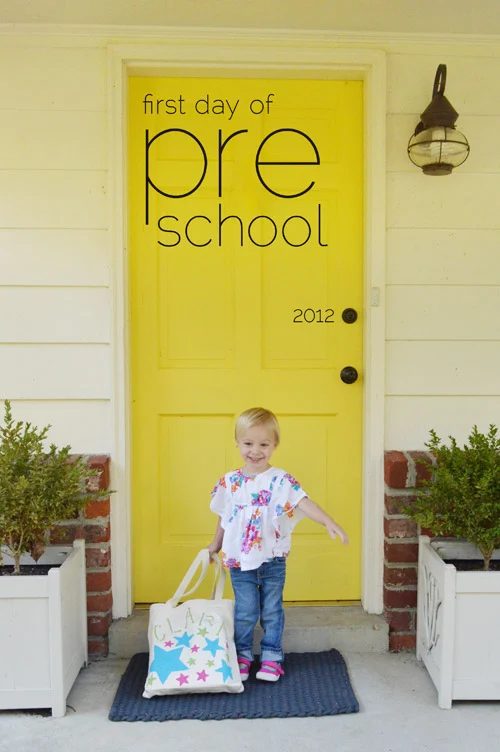 First Day of School: a house log
