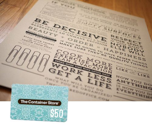 Fab Freebie: Office Space: a house log