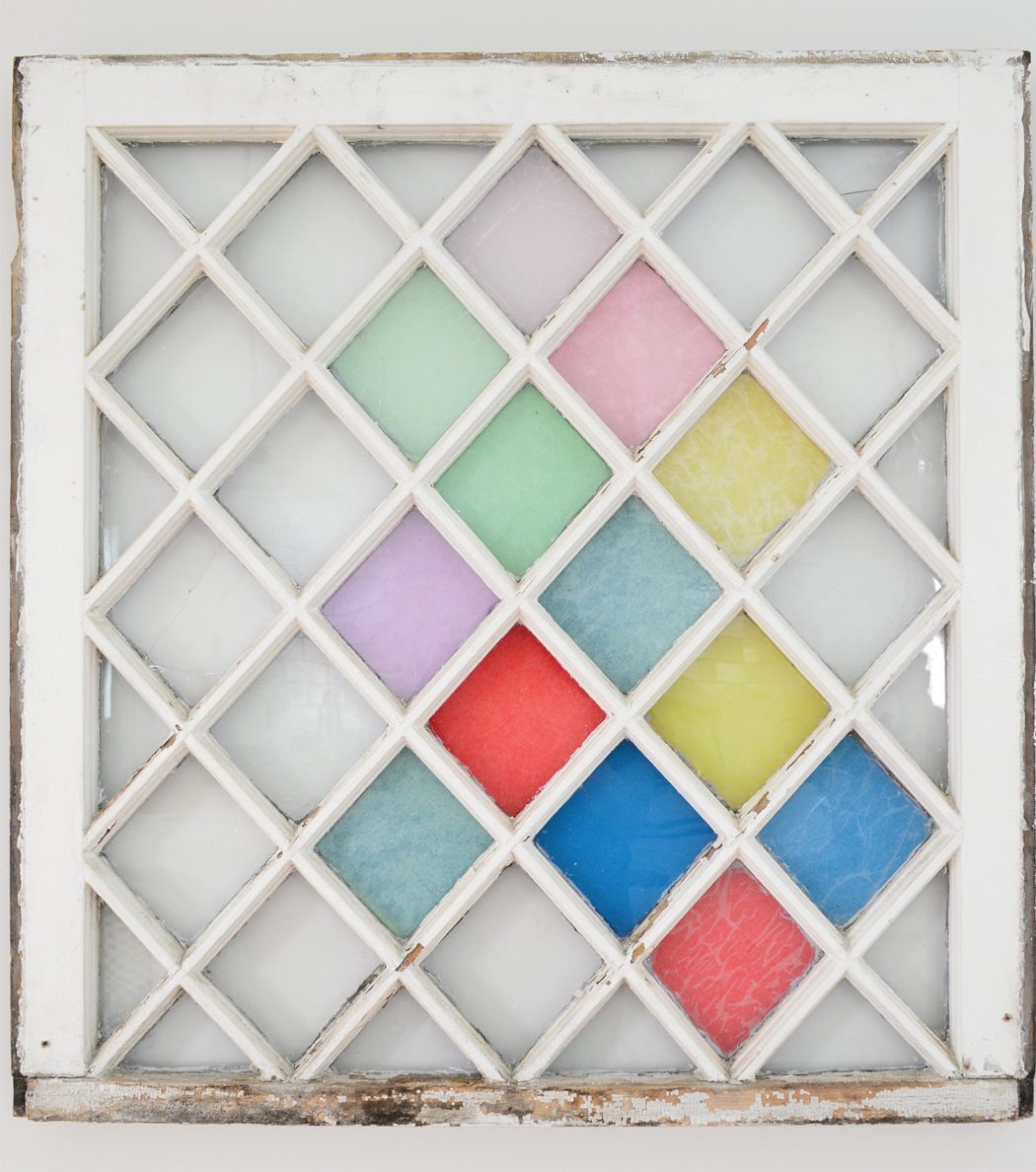 Testing Colors On Hands-on Stained Glass Window