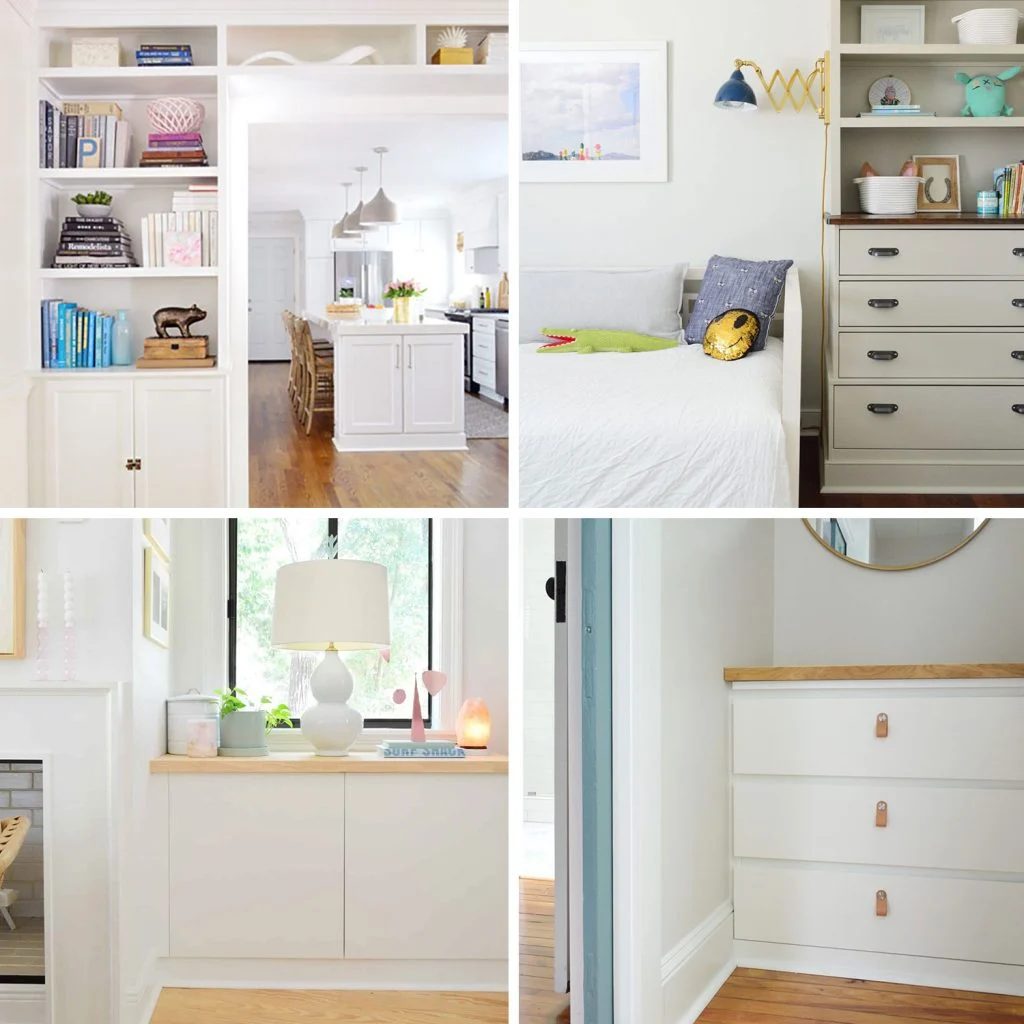 Four Hands-on Built-In Cabinet Projects Collage
