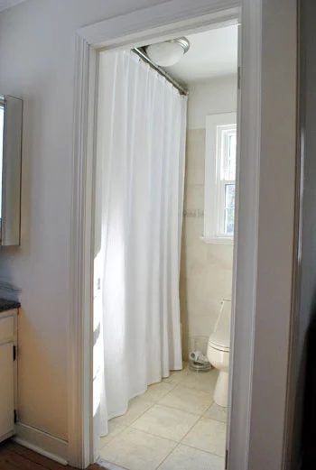 Hang Your Shower Curtain Higher, step by step