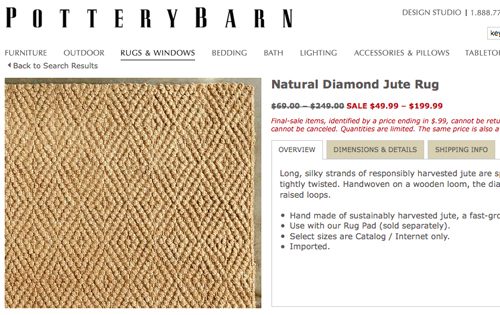 A Larger Bedroom Rug: a house log