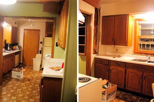 A Yellow & White Checkered Kitchen Floor