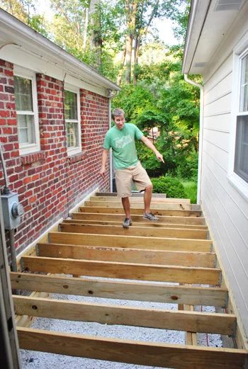 Add The Joists To Build A Deck, step by step
