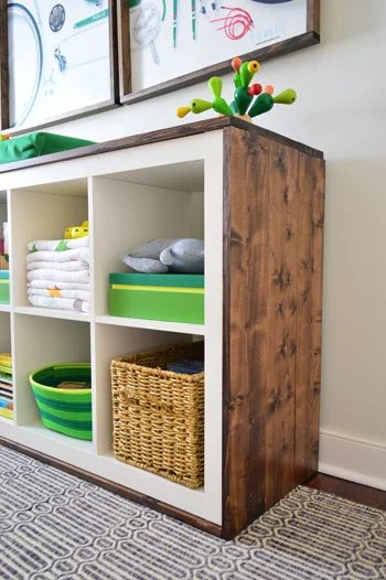 Wrap An Ikea Expedit Bookcase With Wood, step by step
