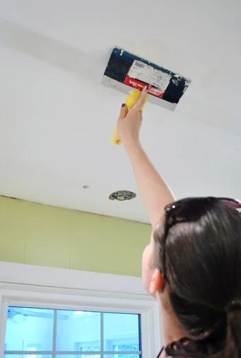 Patch And Spackle Ceiling Holes, step by step