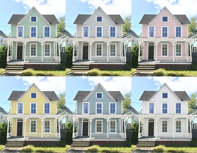 Picked The Pink House Color, from the workbench
