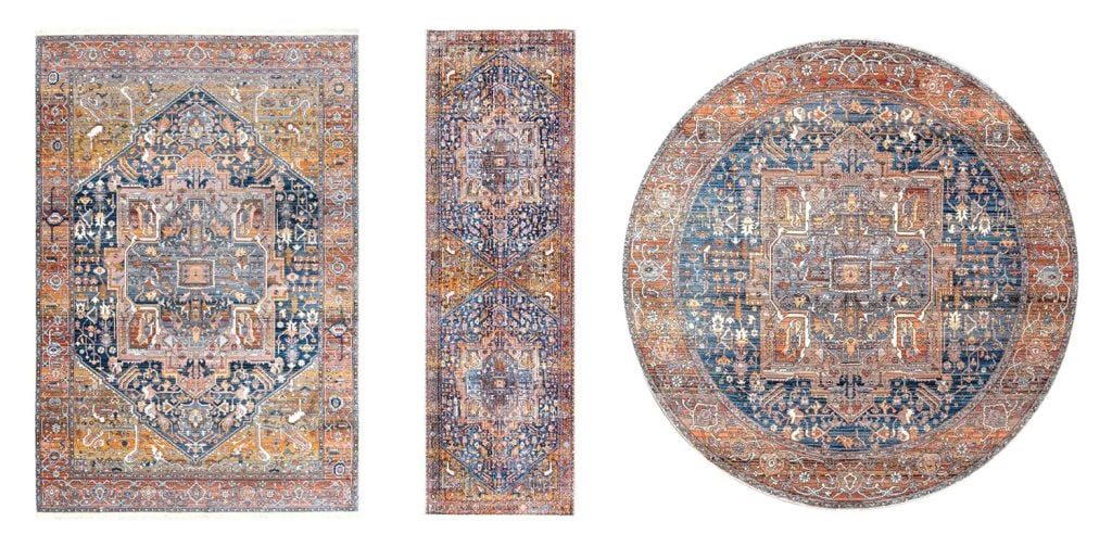Magic NuLoom Medallion Rug Shown In Distinct Sizes | Rectangle | Runner | Round