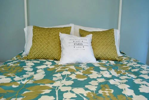 Decorative Bedroom Pillows: a house log
