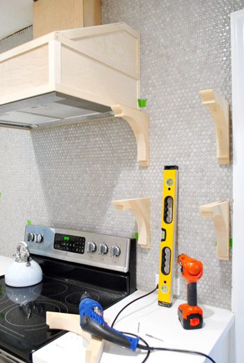 Make Wood Kitchen Shelves, step by step