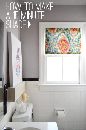 how to make a Hands-on window shade in 15 minutes graphic