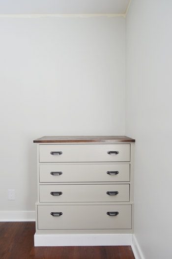 Wrapped up Ikea Fjell Drawer As Built-In Base Cabinet For Bookshelf