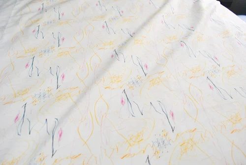 Turning Kid Art Into Custom Fabric: a house log