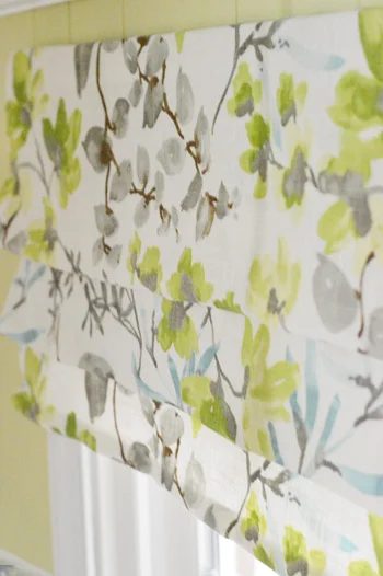 Make A Fake Roman Shade, step by step