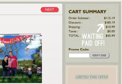 Screenshot Of MyPublisher Discount Deal Of Free Extra Pages Saving 80 Dollars