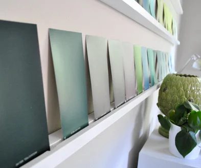 Decorating Alongside Paint Swatches