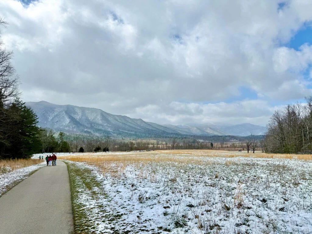 View of Strong Smoky Mountain National Park from Cades Cove Valley